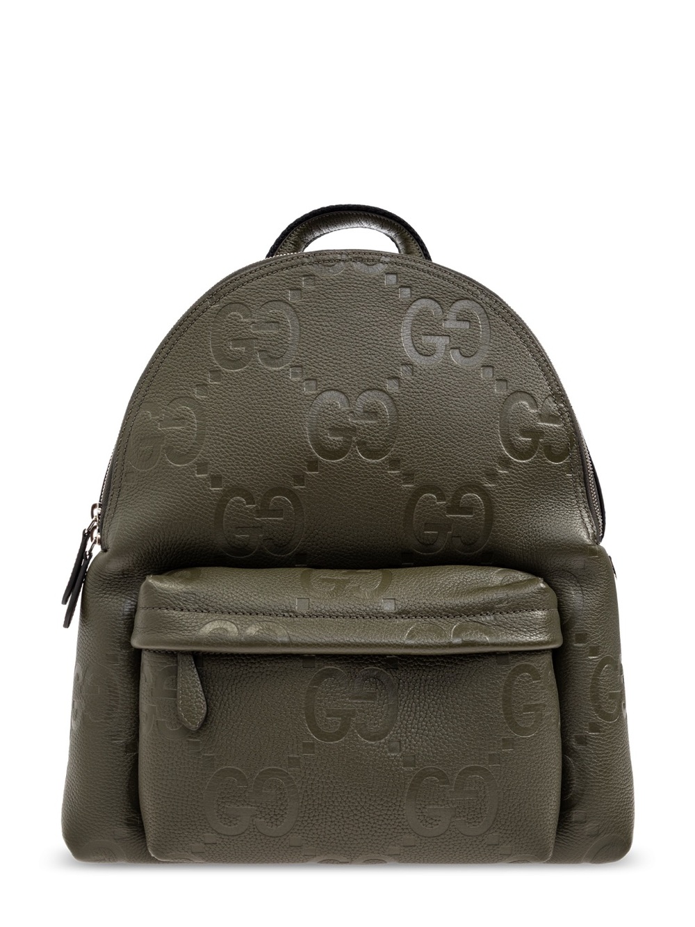 Gucci Monogram Olive Embossed GG Leather Backpack Authentic NWT